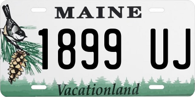 ME license plate 1899UJ