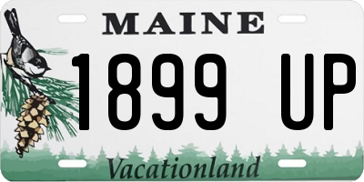 ME license plate 1899UP