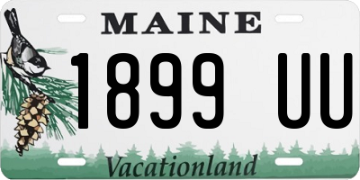 ME license plate 1899UU