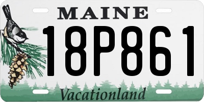 ME license plate 18P861