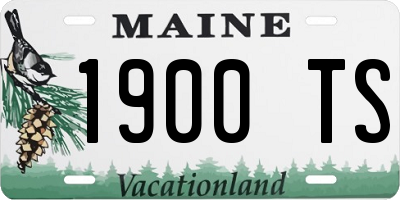 ME license plate 1900TS