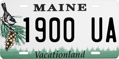 ME license plate 1900UA