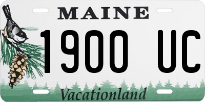 ME license plate 1900UC