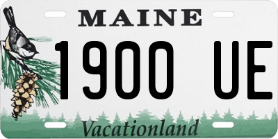 ME license plate 1900UE