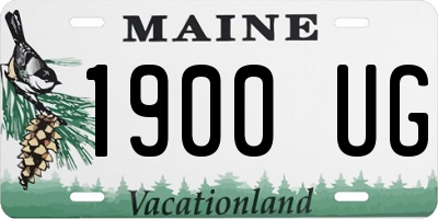 ME license plate 1900UG