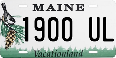 ME license plate 1900UL