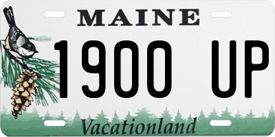 ME license plate 1900UP