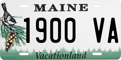 ME license plate 1900VA