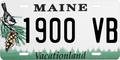 ME license plate 1900VB