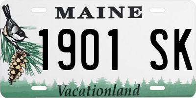 ME license plate 1901SK