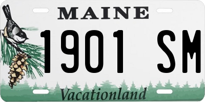 ME license plate 1901SM
