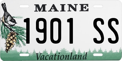 ME license plate 1901SS