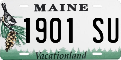 ME license plate 1901SU