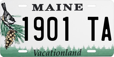 ME license plate 1901TA