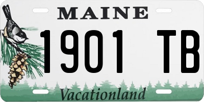 ME license plate 1901TB