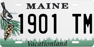 ME license plate 1901TM