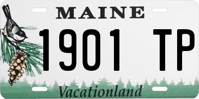 ME license plate 1901TP