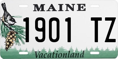 ME license plate 1901TZ
