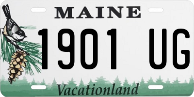 ME license plate 1901UG