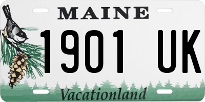 ME license plate 1901UK