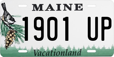 ME license plate 1901UP