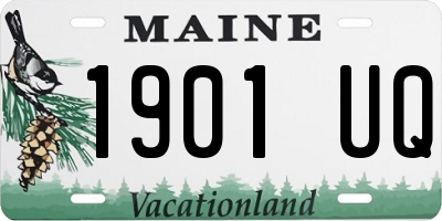 ME license plate 1901UQ