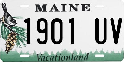 ME license plate 1901UV