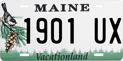 ME license plate 1901UX