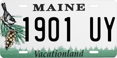 ME license plate 1901UY