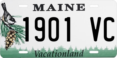 ME license plate 1901VC