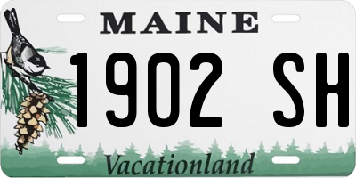 ME license plate 1902SH