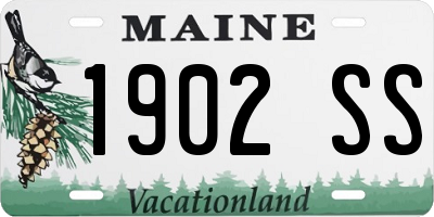 ME license plate 1902SS