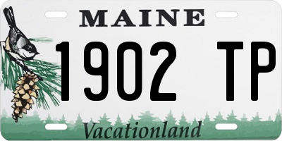 ME license plate 1902TP