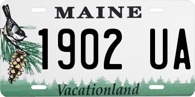 ME license plate 1902UA