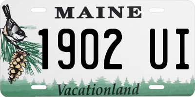 ME license plate 1902UI