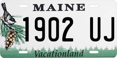 ME license plate 1902UJ