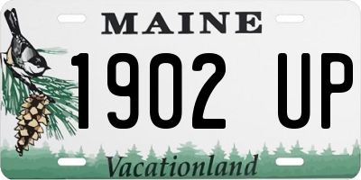 ME license plate 1902UP