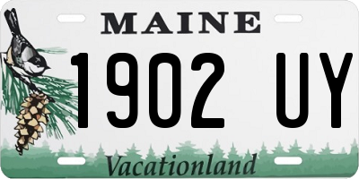ME license plate 1902UY