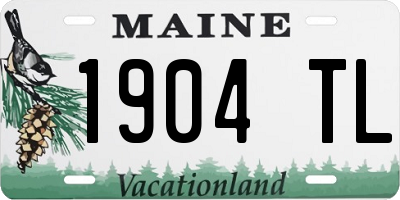 ME license plate 1904TL