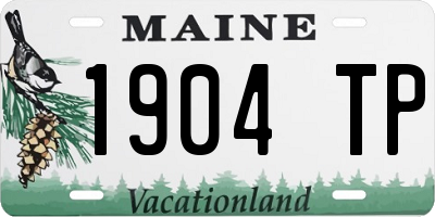 ME license plate 1904TP