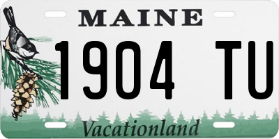 ME license plate 1904TU