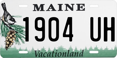 ME license plate 1904UH