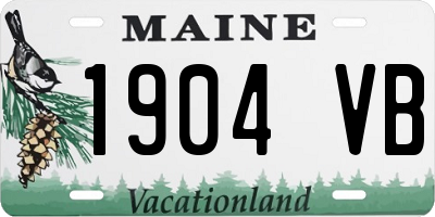 ME license plate 1904VB