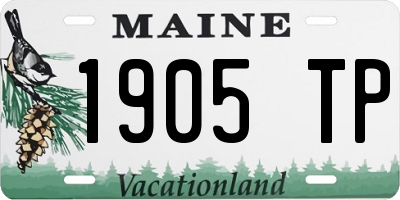 ME license plate 1905TP