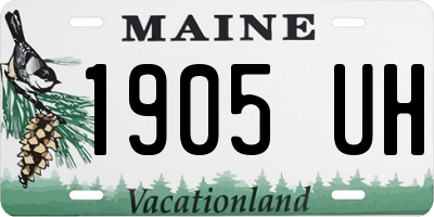 ME license plate 1905UH