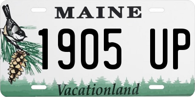 ME license plate 1905UP