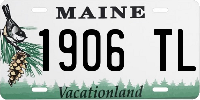 ME license plate 1906TL