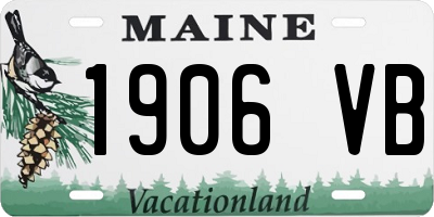 ME license plate 1906VB