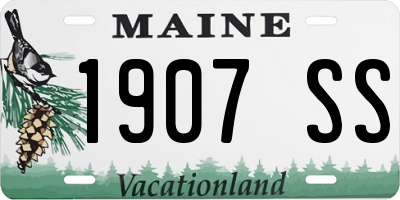 ME license plate 1907SS