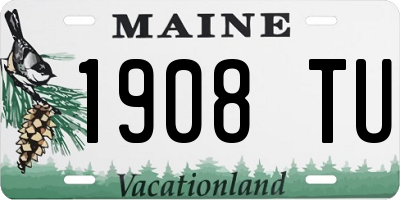 ME license plate 1908TU